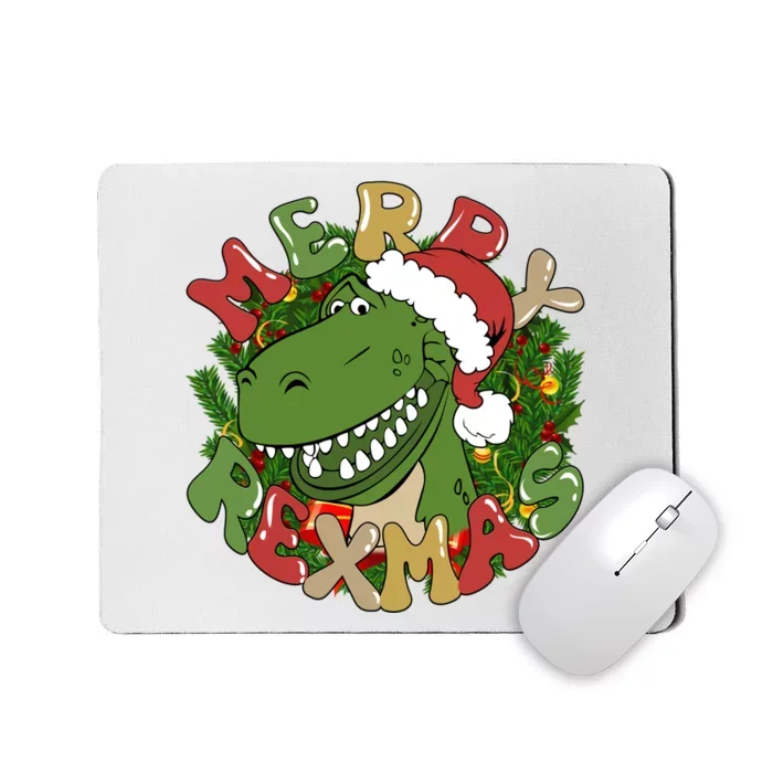 Toy Merry Rexmas Toy Rex Christmas Dinosaur Mousepad