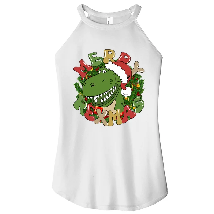 Toy Merry Rexmas Toy Rex Christmas Dinosaur Women’s Perfect Tri Rocker Tank