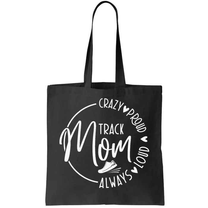 Track Mom Runner Sports Mom Motherhood Tote Bag