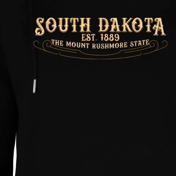 The Mount Rushmore State South Dakota Womens Funnel Neck Pullover Hood