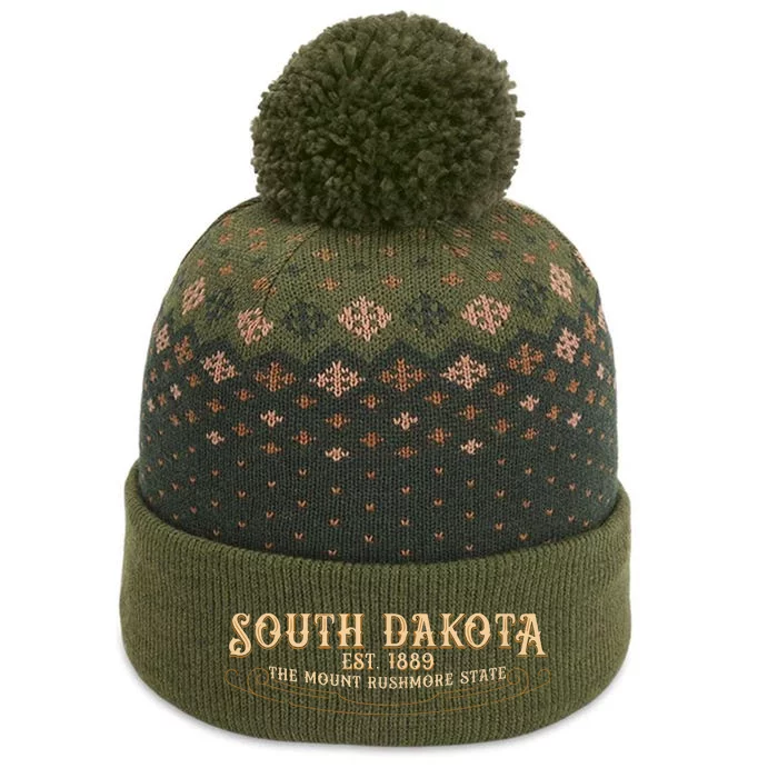 The Mount Rushmore State South Dakota The Baniff Cuffed Pom Beanie