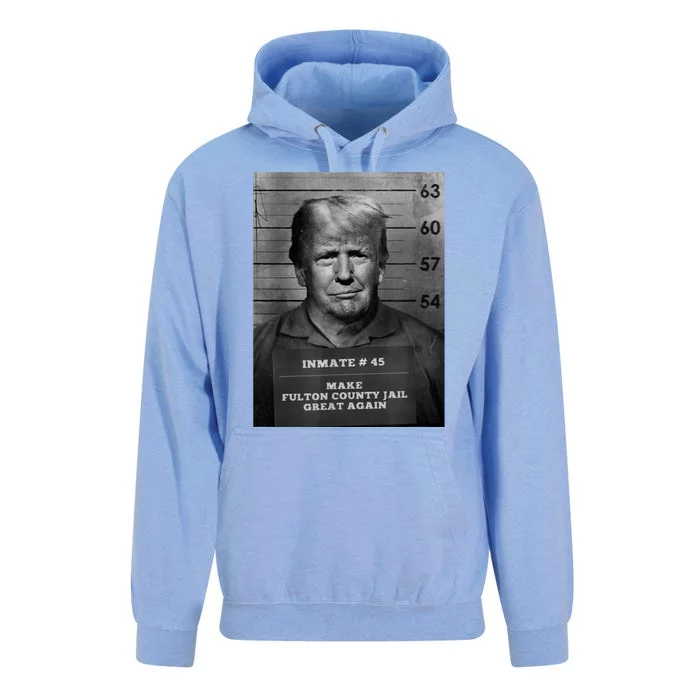 Trump Mug Shot Make Fulton County Jail Great Again Unisex Surf Hoodie