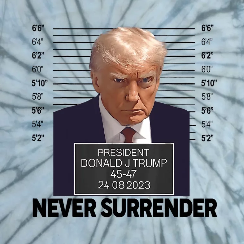 Trump Mug Shot Donald Trump Mug Shot Never Surrender Trending Design ...