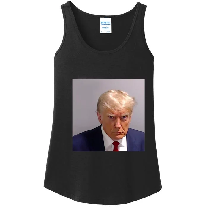 Trump Mug Shot Ladies Essential Tank