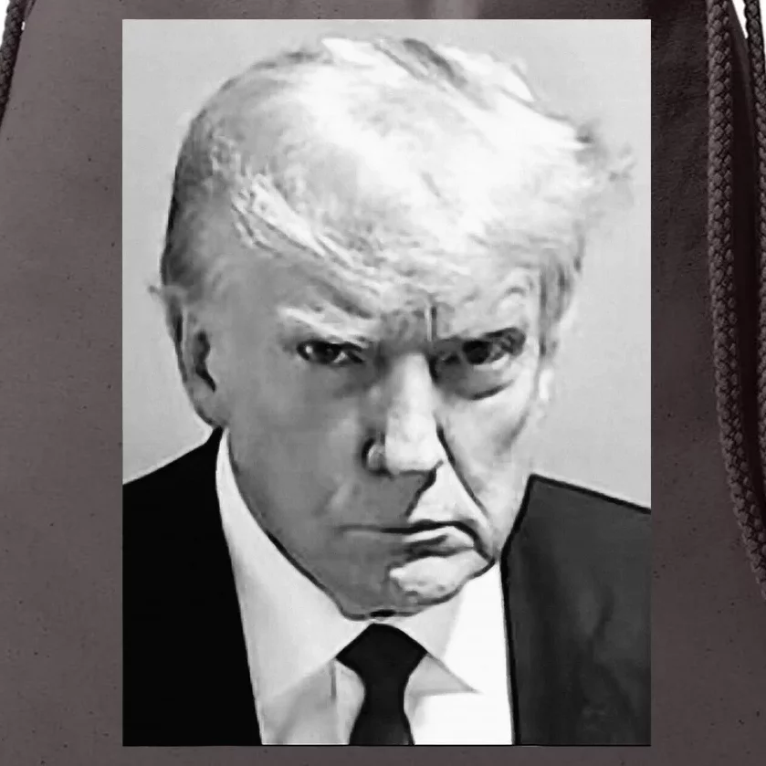 Trump Mug Shot Donald Trump Mug Shot Drawstring Bag