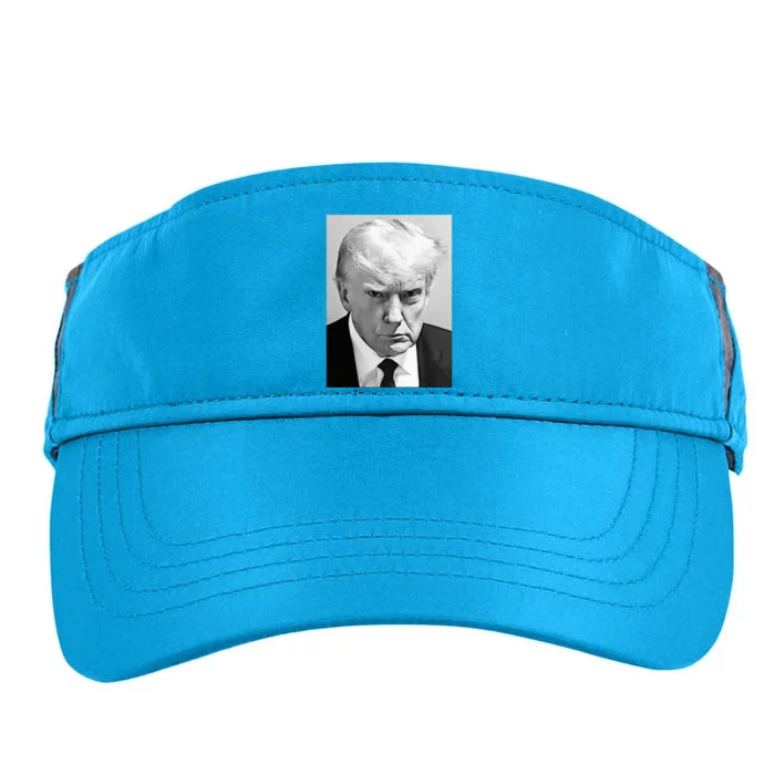 Trump Mug Shot Donald Trump Mug Shot Adult Drive Performance Visor