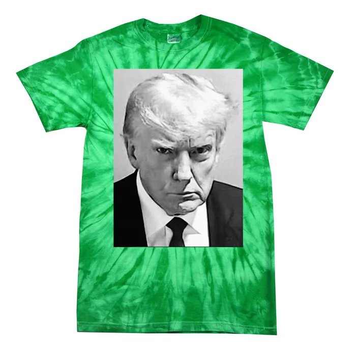 Trump Mug Shot Donald Trump Mug Shot Tie-Dye T-Shirt