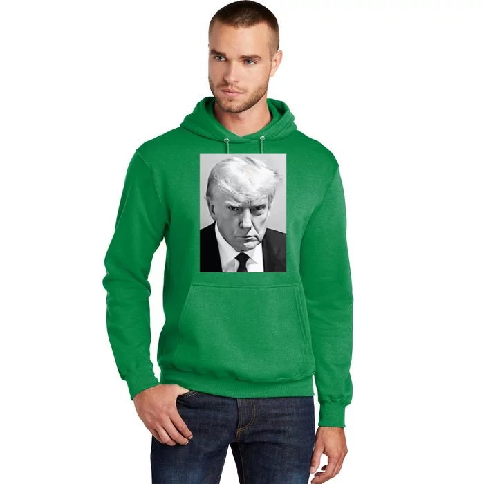 Trump Mug Shot Donald Trump Mug Shot Tall Hoodie