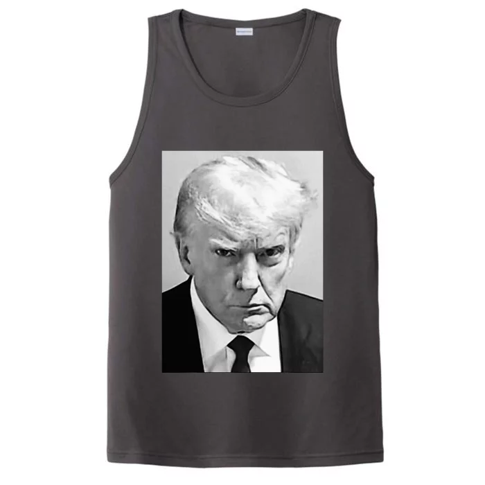 Trump Mug Shot Donald Trump Mug Shot Performance Tank