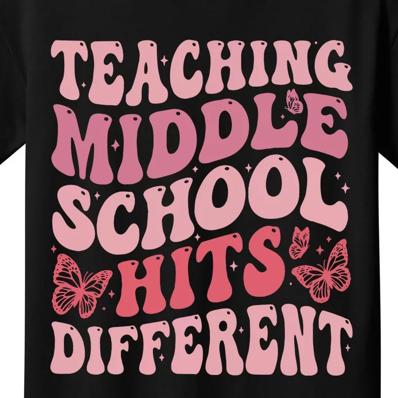 Teaching Middle School Hits Different Kids T-Shirt