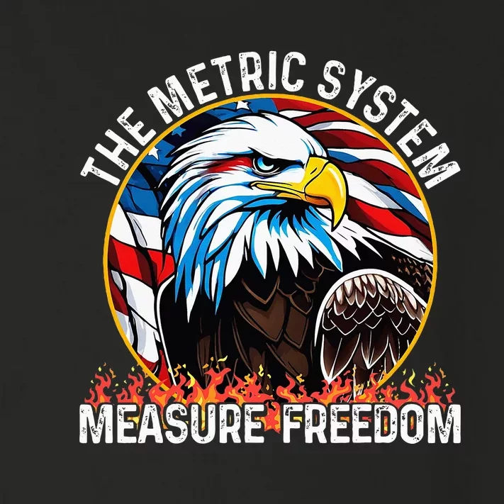 The Metric System CanT Measure Freedom Eagle Usa Flag Toddler Long Sleeve Shirt