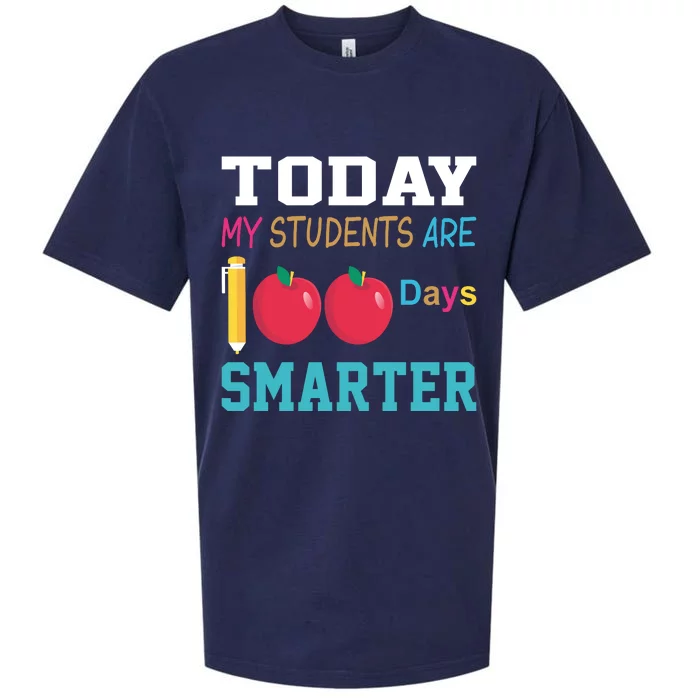 Today My Students Are 100 Days Smarter Sueded Cloud Jersey T-Shirt