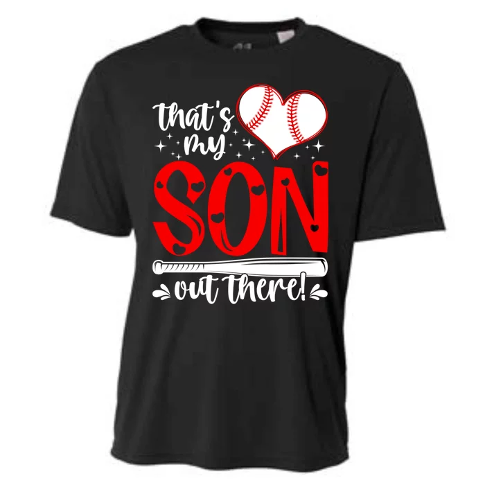 Thats My Son Baseball Mom Dad Mothers Day Gift Cooling Performance Crew T-Shirt