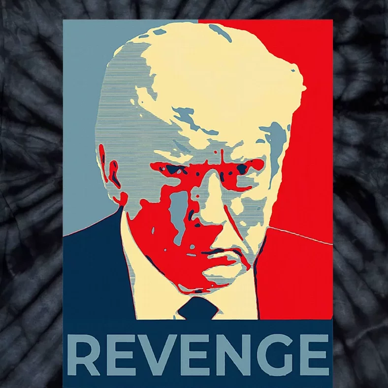 Trump Mug Shot Revenge Tie-Dye T-Shirt