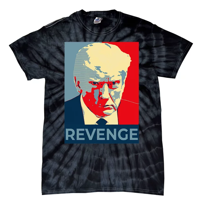 Trump Mug Shot Revenge Tie-Dye T-Shirt