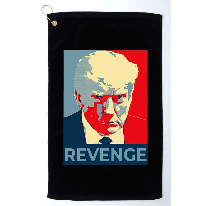 Trump Mug Shot Revenge Platinum Collection Golf Towel