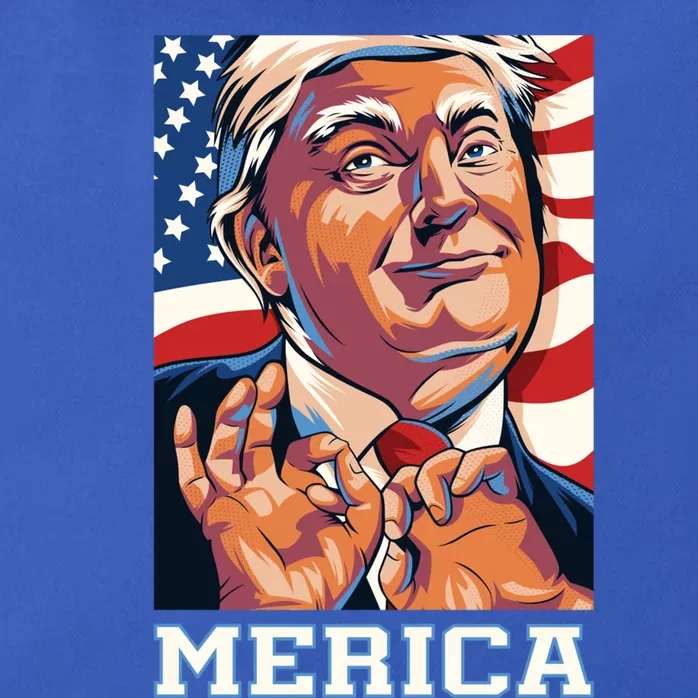 Trump Merica Sarcastic Funny Poster Art Gift Zip Tote Bag