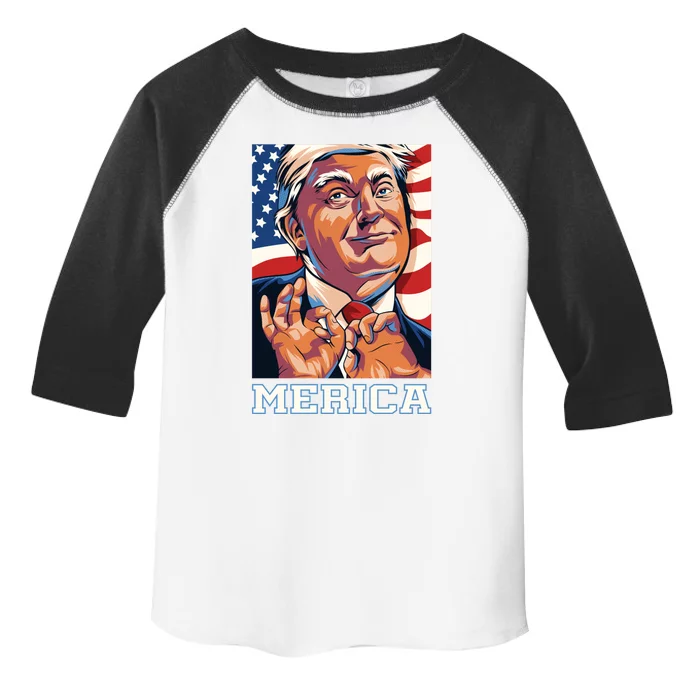 Trump Merica Sarcastic Funny Poster Art Gift Toddler Fine Jersey T-Shirt