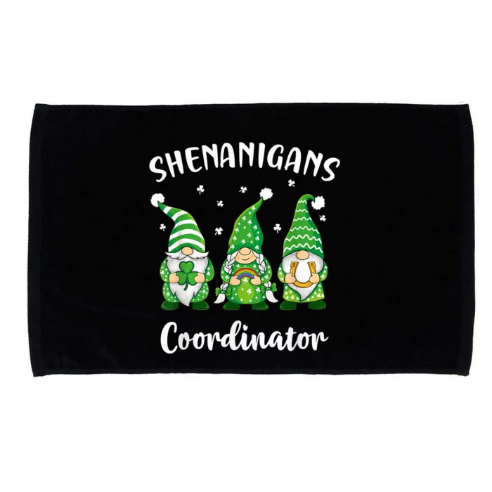 Teacher Mom St Patricks Day Shenanigans Coordinator Gnome Microfiber Hand Towel