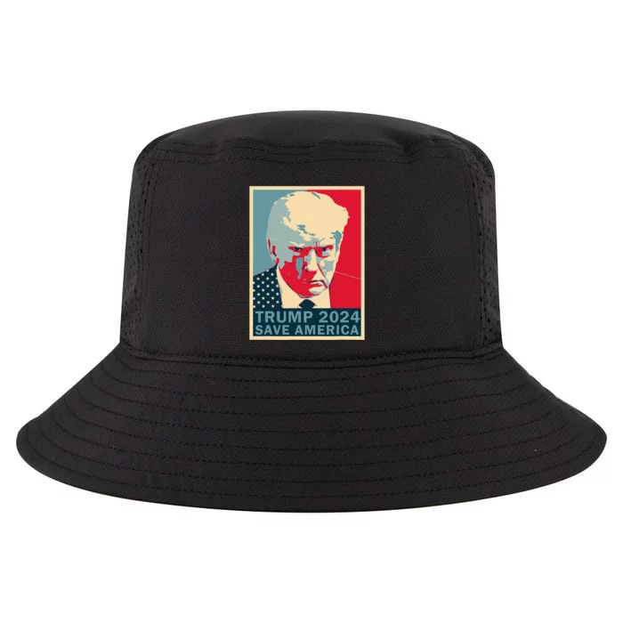 Trump Mug Shot 2024 Save America Trump Cool Comfort Performance Bucket Hat