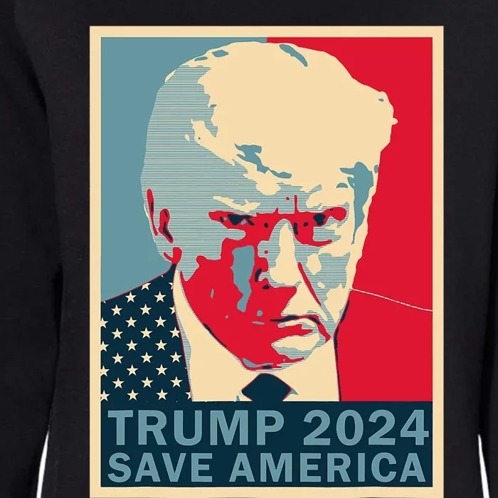 Trump Mug Shot 2024 Save America Trump Womens California Wash Sweatshirt