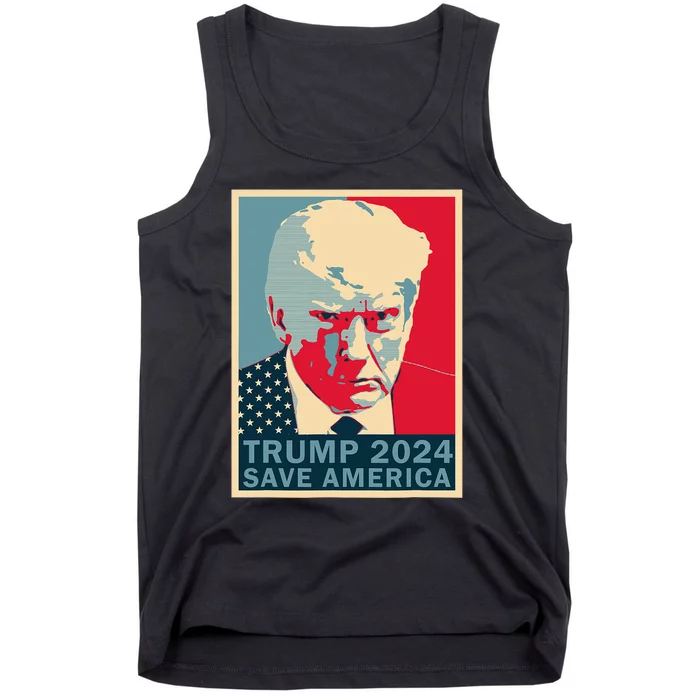 Trump Mug Shot 2024 Save America Trump Tank Top