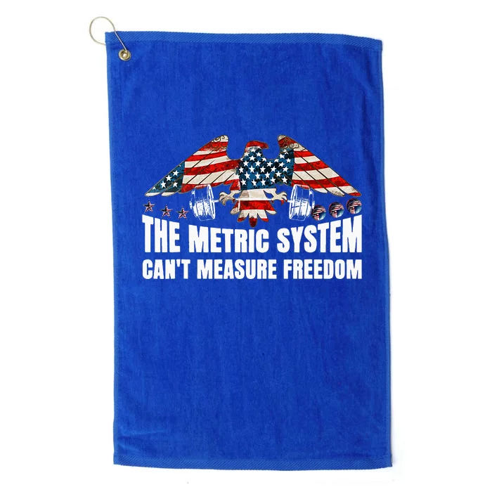 The Metric System CanT Measure Freedom Platinum Collection Golf Towel