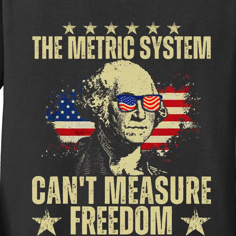 The Metric System CanT Measure Freedom Kids Long Sleeve Shirt