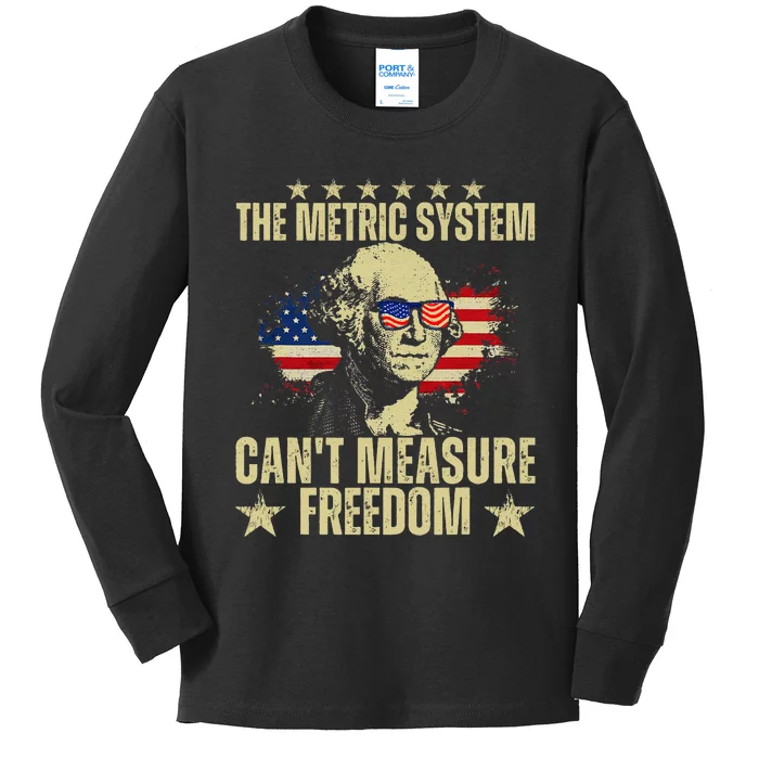 The Metric System CanT Measure Freedom Kids Long Sleeve Shirt