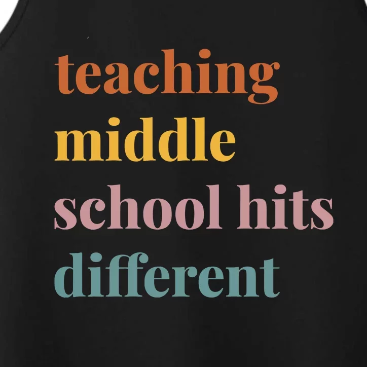 Teaching Middle School Hits Different Performance Tank