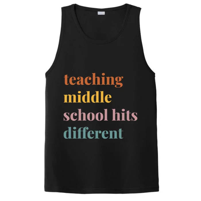 Teaching Middle School Hits Different Performance Tank