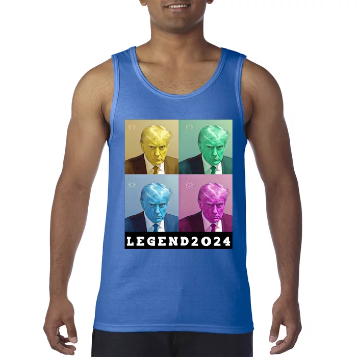 Trump Mug Shot 2024 Legend Gift Tank Top