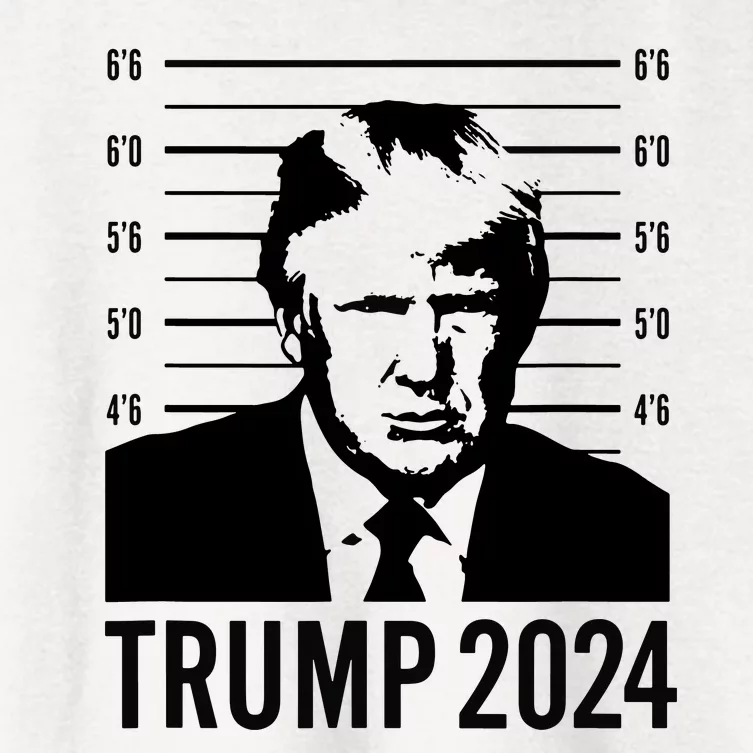 Trump Mug Shot Trump Mugshot 2024 President Women's Crop Top Tee