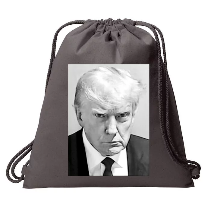 Trump Mug Shot Donald Trump Mug Shot Drawstring Bag