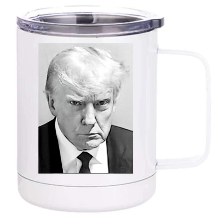 Trump Mug Shot Donald Trump Mug Shot Front & Back 12oz Stainless Steel Tumbler Cup