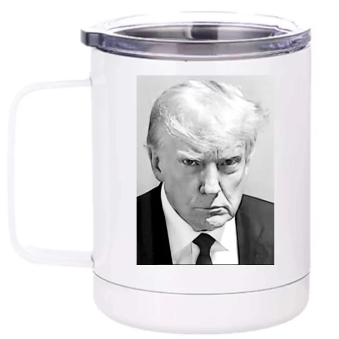 Trump Mug Shot Donald Trump Mug Shot Front & Back 12oz Stainless Steel Tumbler Cup