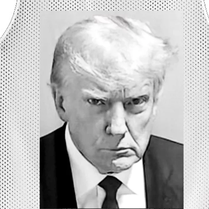 Trump Mug Shot Donald Trump Mug Shot Mesh Reversible Basketball Jersey Tank