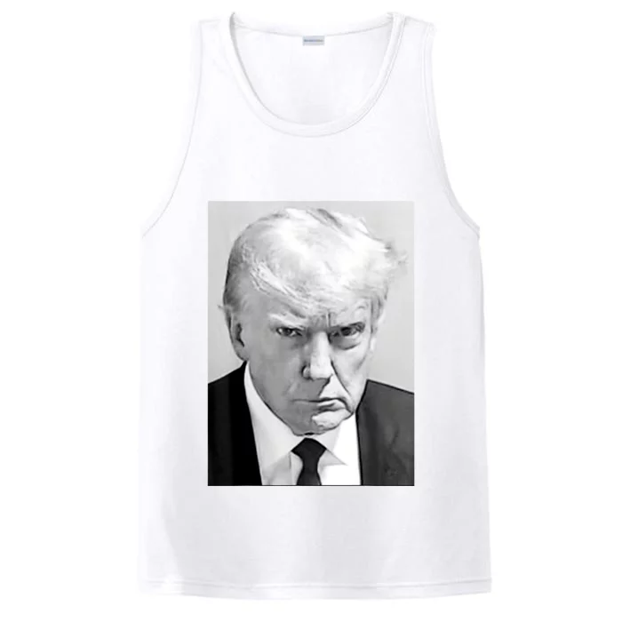 Trump Mug Shot Donald Trump Mug Shot Performance Tank