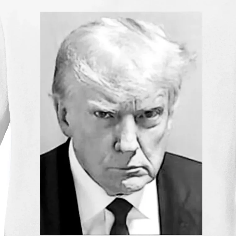 Trump Mug Shot Donald Trump Mug Shot Ladies Long Sleeve Shirt