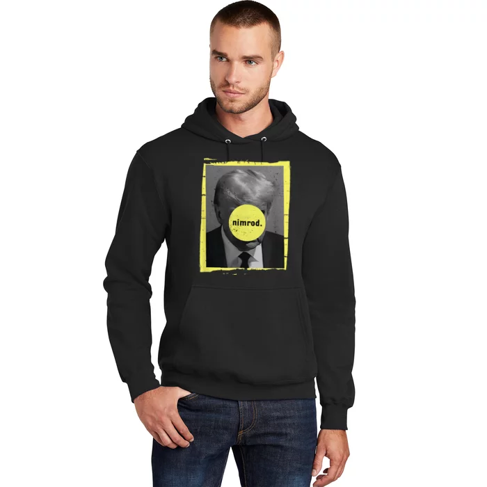 Trump Mug Shot Never Surrender Green Nimrod Trump Day Hoodie