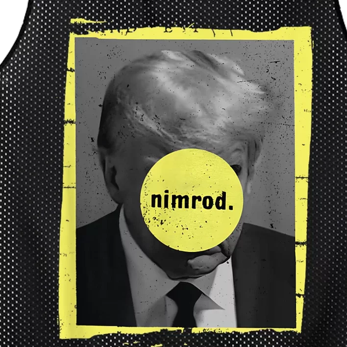 Trump Mug Shot Never Surrender Green Nimrod Trump Day Mesh Reversible Basketball Jersey Tank