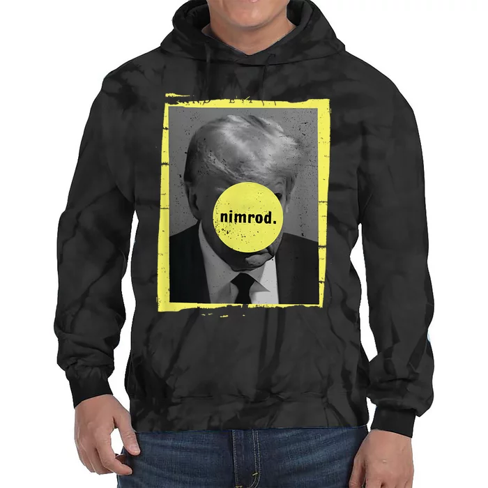 Trump Mug Shot Never Surrender Green Nimrod Trump Day Tie Dye Hoodie