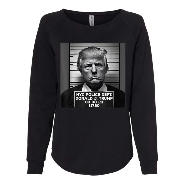 Trump Mug Shot Trump MugShot 2024 Womens California Wash Sweatshirt