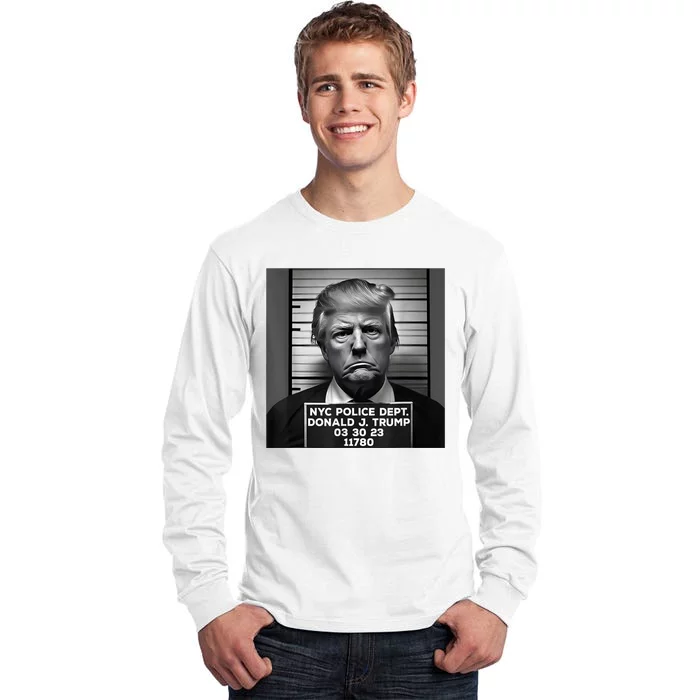 Trump Mug Shot Trump MugShot 2024 Tall Long Sleeve T-Shirt