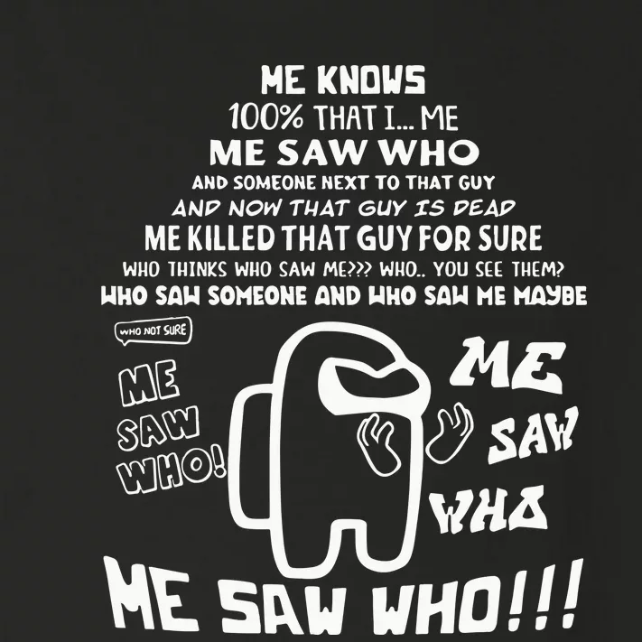 Teespeeler Me Saw Who Toddler Long Sleeve Shirt