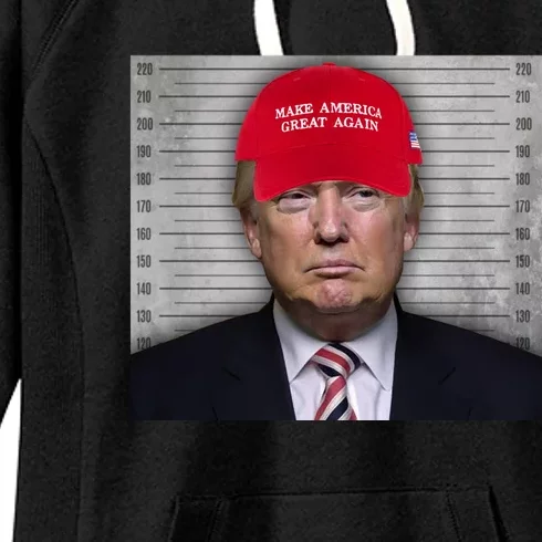 Trump Mugshot MAGA Women's Fleece Hoodie