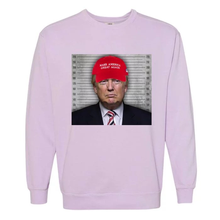 Trump Mugshot MAGA Garment-Dyed Sweatshirt