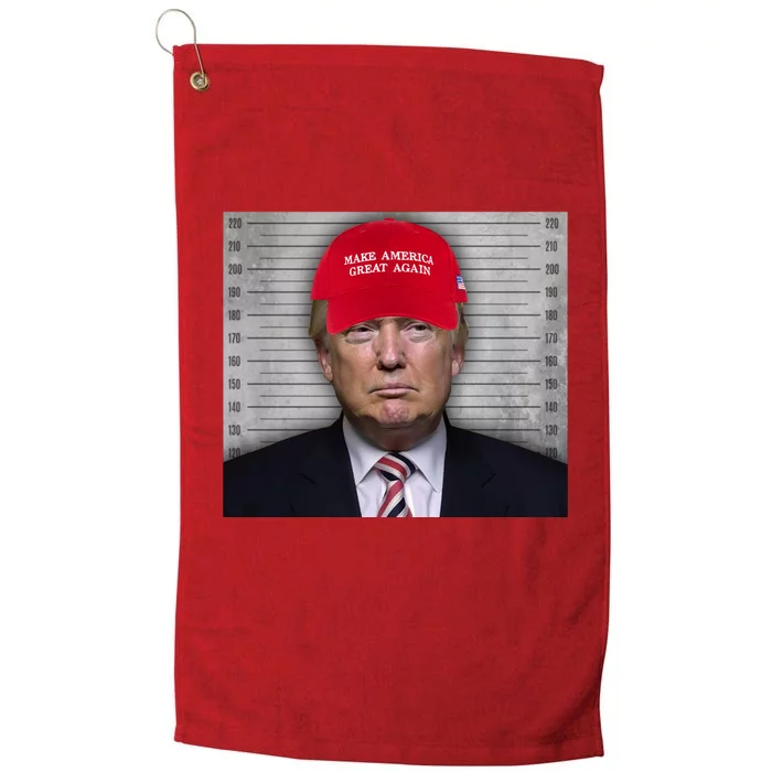 Trump Mugshot MAGA Platinum Collection Golf Towel