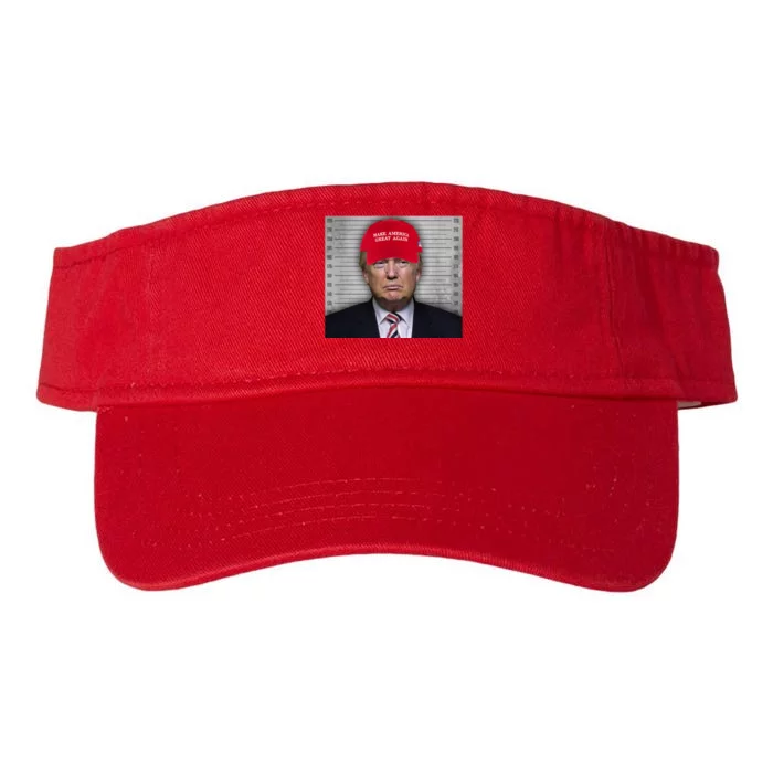 Trump Mugshot MAGA Valucap Bio-Washed Visor