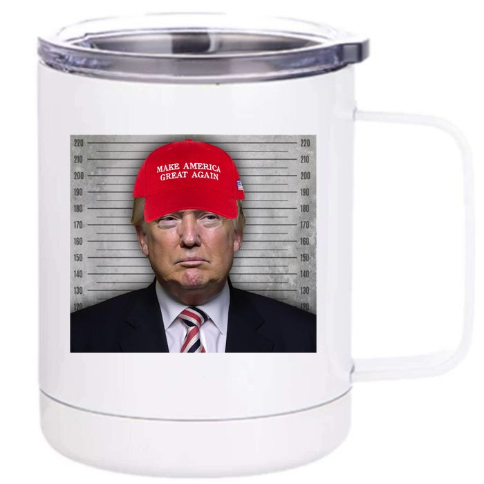 Trump Mugshot MAGA Front & Back 12oz Stainless Steel Tumbler Cup